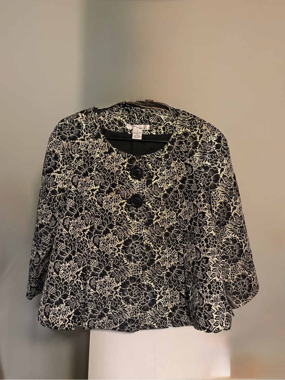 WD.NY vintage floral jacquard blazer jacket